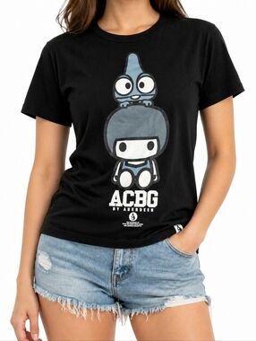 ACBG Aberdeen Graphic Tee Cartoon Character Streetwear Hong Kong Film Print